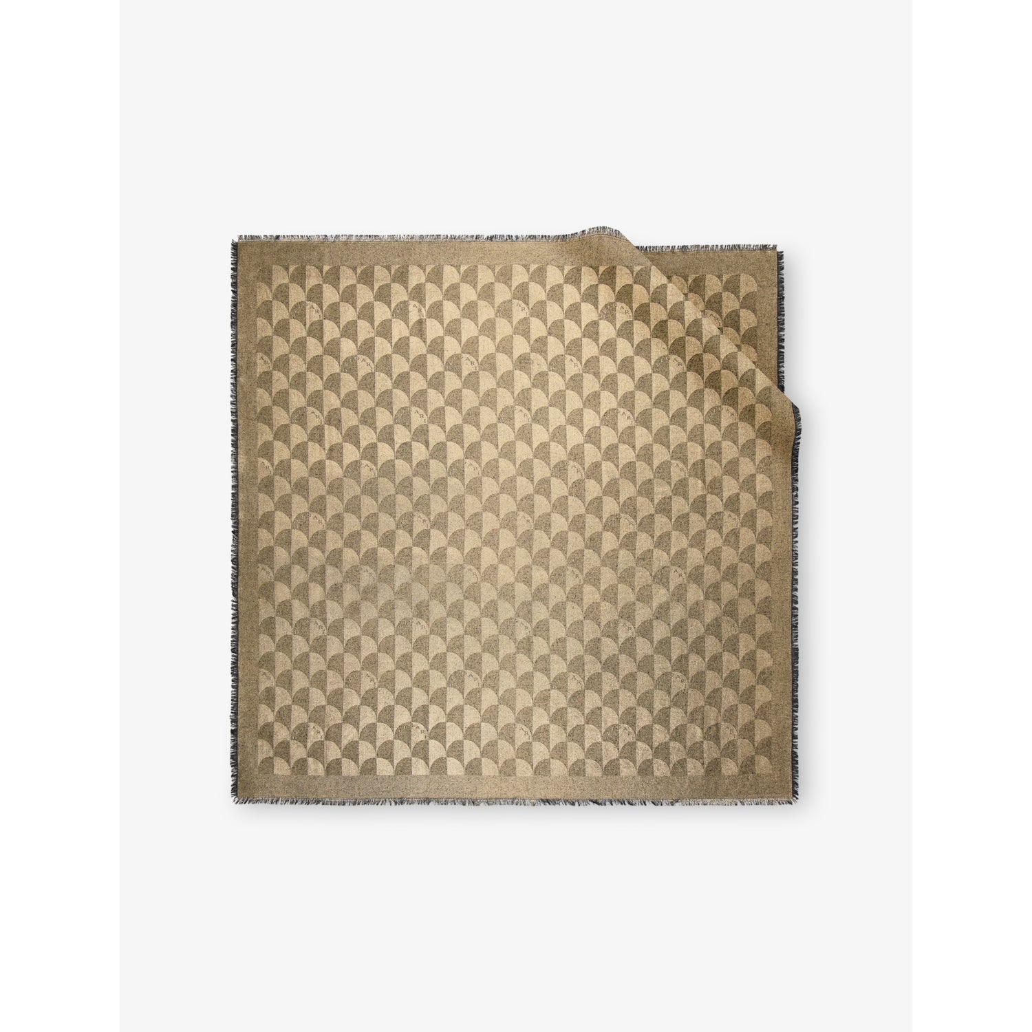 Calla Maxi Square Silk and Wool-Blend Scarf - BEIGE