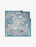 Bvlgari silk-twill scarf Curiosity printed square 140cm (British brand)