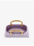Bvlgari Serpentine Duette raffia tote bag with gold snake handles, UK version