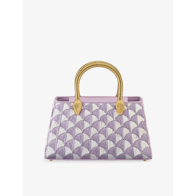 selfridges Bvlgari Serpentine Duette Raffia Tote Bag- Buy online at McGrocer