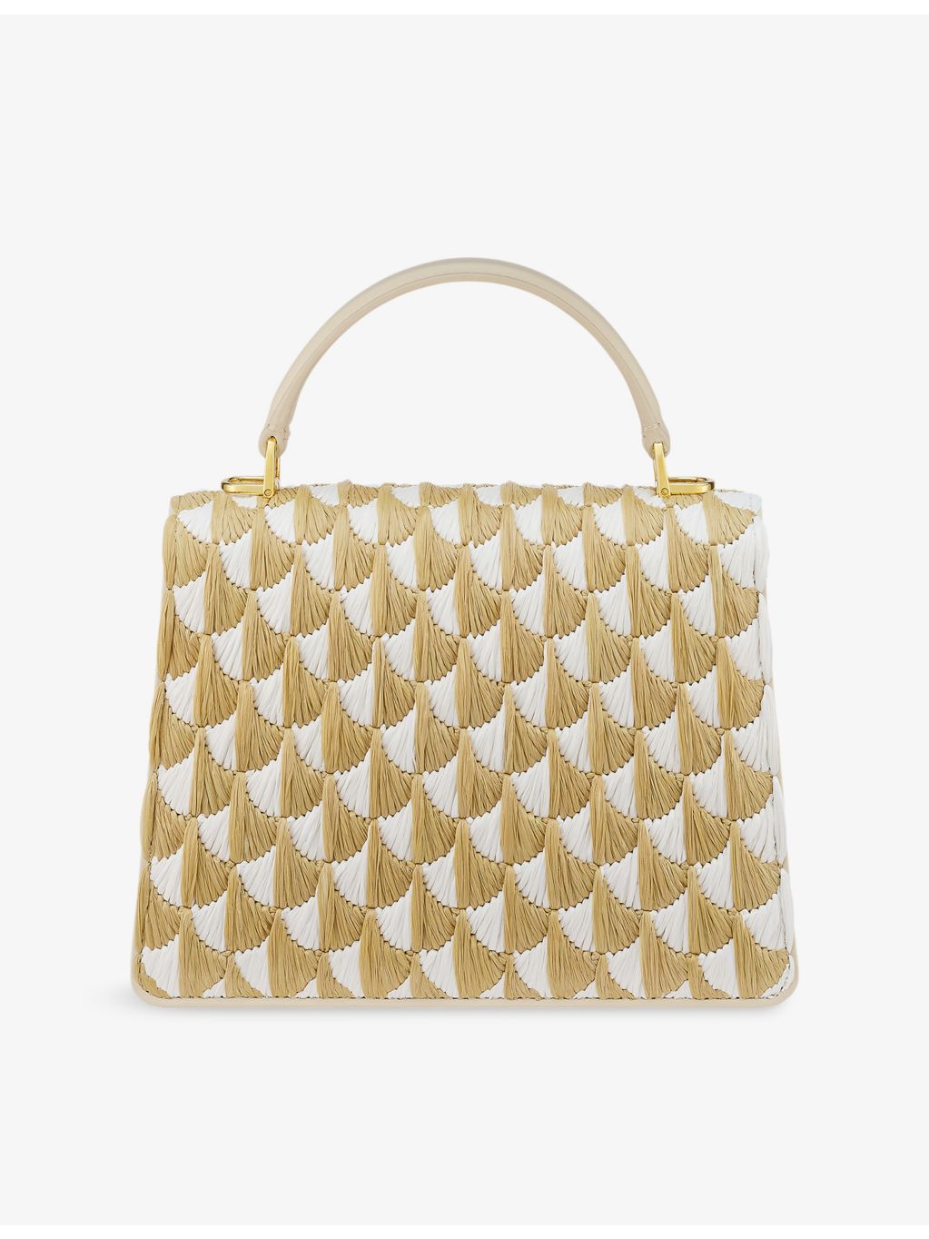 Bvlgari Serpenti Forever raffia top-handle bag medium, UK version