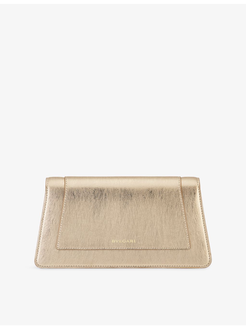 Bvlgari Serpenti Forever metallic-leather clutch with snakehead closure (British brand)