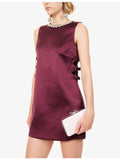 Self-Portrait crystal-embellished satin clutch bag (British brand)