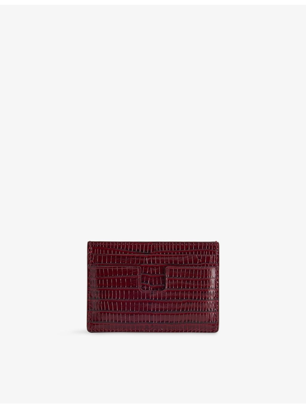 Tom Ford croc-embossed leather card holder 10cm wide, UK version