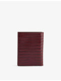 Tom Ford bifold leather wallet with croc pattern, UK version