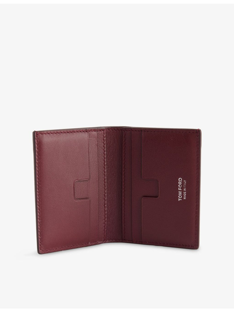 Tom Ford bifold leather wallet with croc pattern, UK version