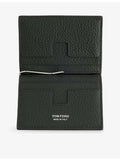 Tom Ford leather money-clip card holder with gold-tone hardware, UK version