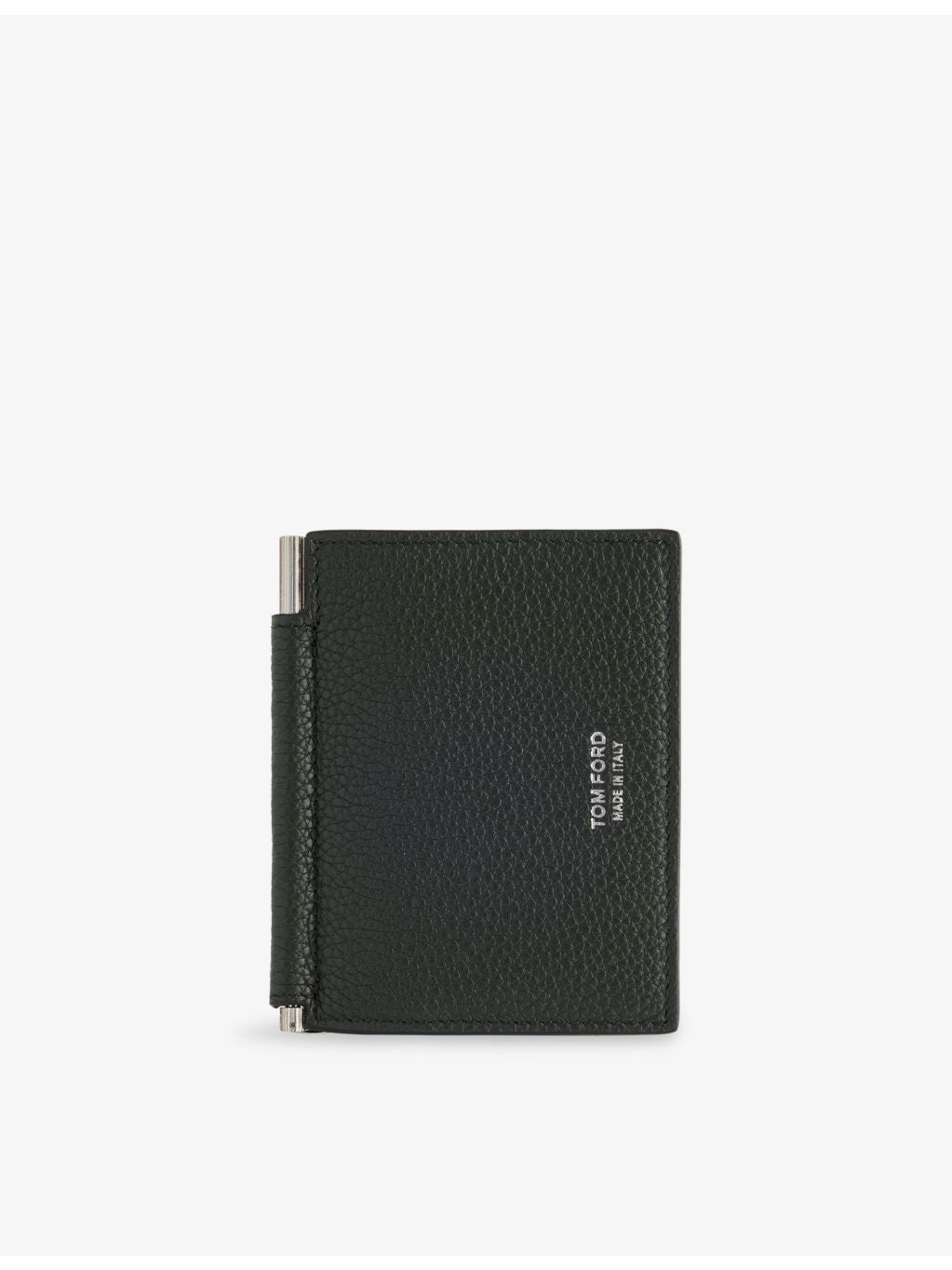 Tom Ford leather money-clip card holder with gold-tone hardware, UK version