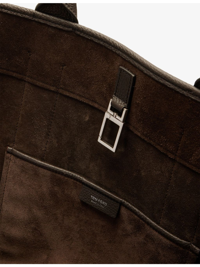 Tom Ford leather tote bag with slip pocket, imported from the UK
