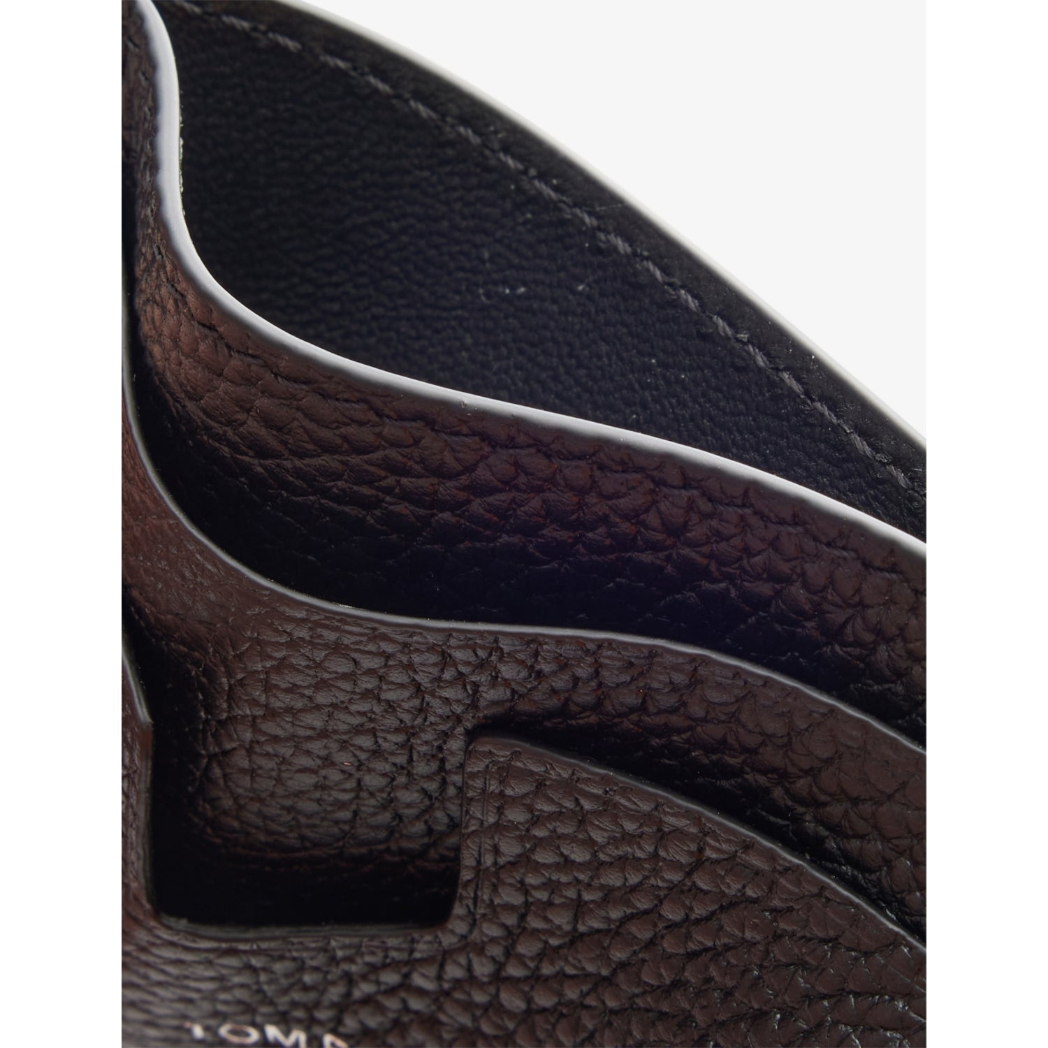 Tom Ford logo clip leather card holder, imported from the UK