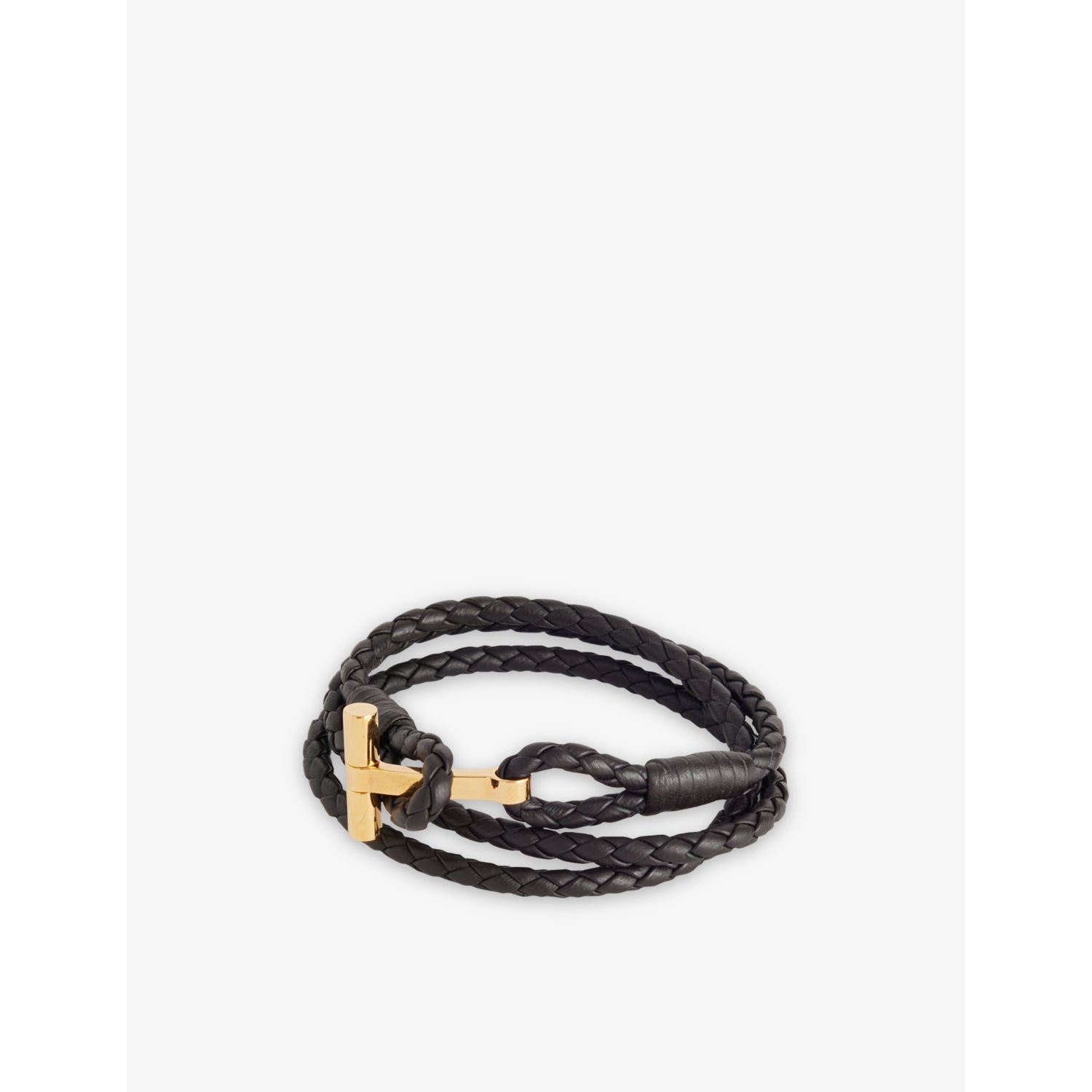 Braided Wrap Leather Bracelet - M