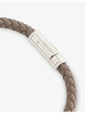 Tom Ford woven tubular leather bracelet, imported from the UK
