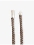 Tom Ford woven tubular leather bracelet, imported from the UK