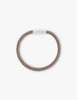 Tom Ford Woven Tubular Leather Bracelet