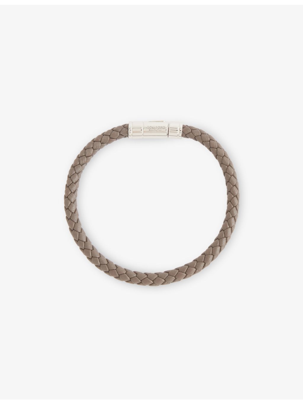 Tom Ford woven tubular leather bracelet, imported from the UK