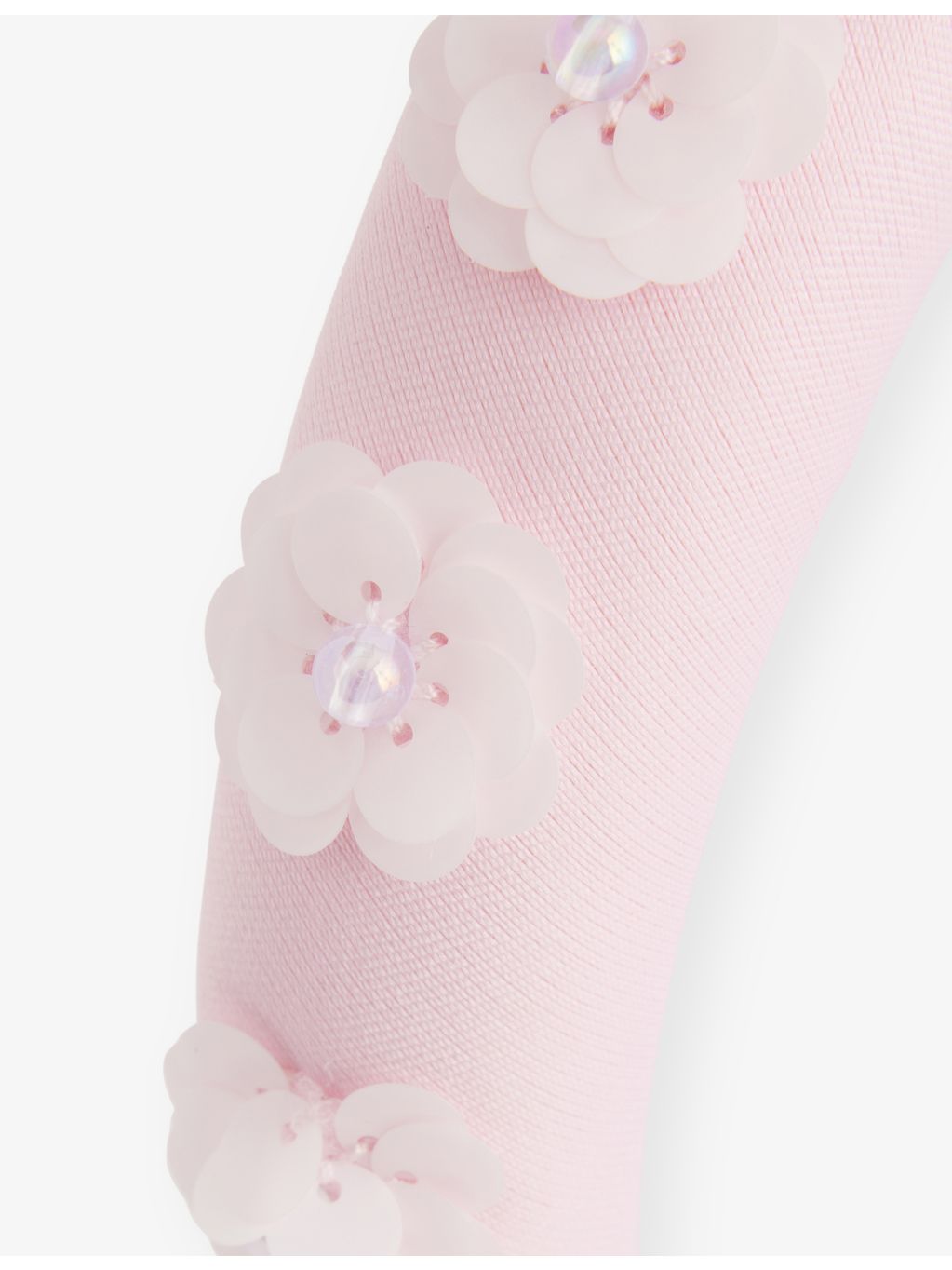 Self-Portrait sequin flower taffeta headband, UK version