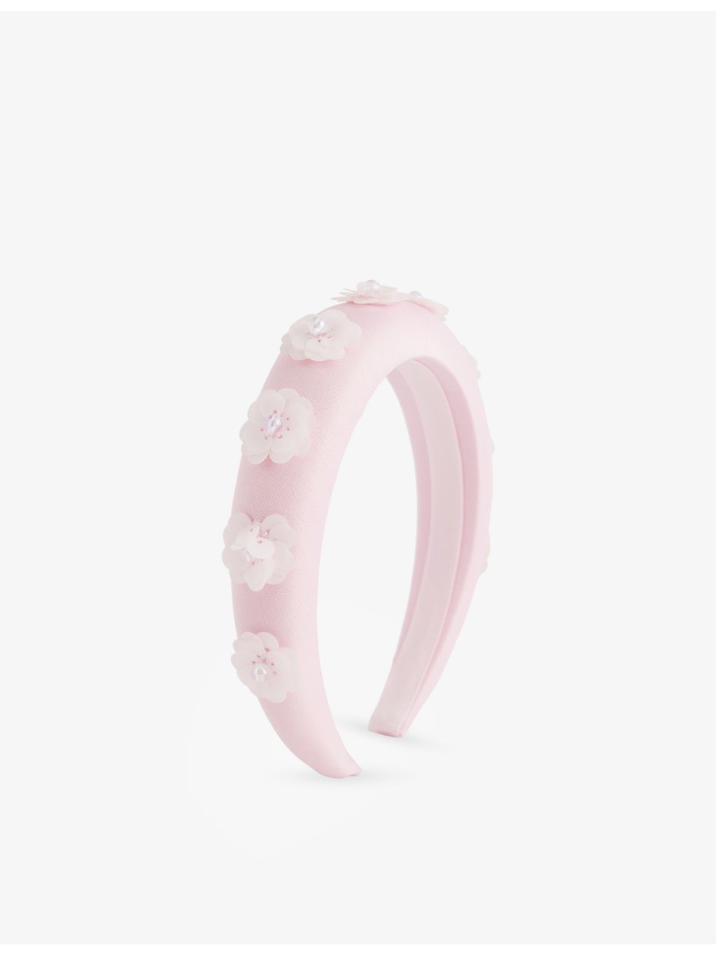Self-Portrait sequin flower taffeta headband, UK version