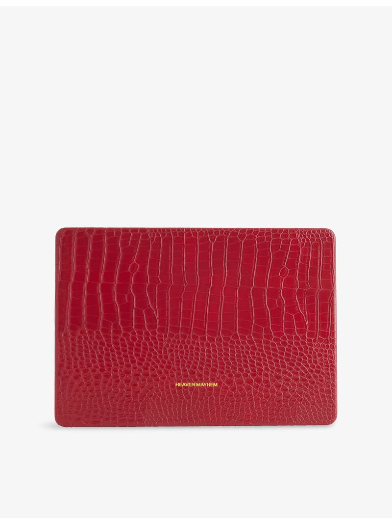 Heaven Mayhem vegan-leather Air 15 laptop case, imported from the UK