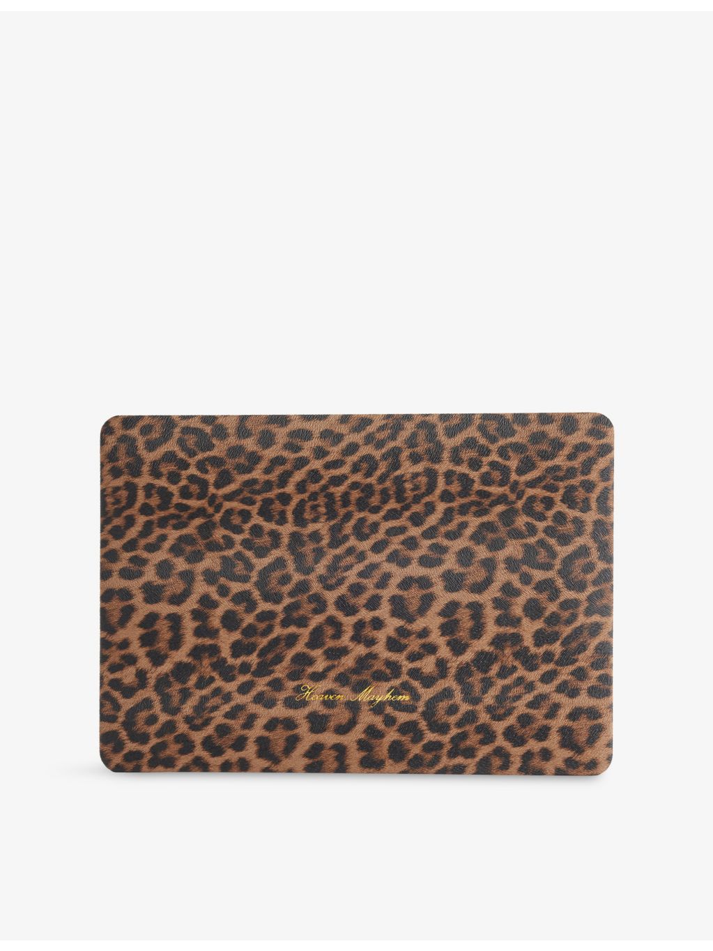 Heaven Mayhem cheetah-print vegan-leather 13 inch laptop case, UK version