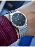 Casio MQ-24DA-1A quartz watch with stainless steel strap (British brand)