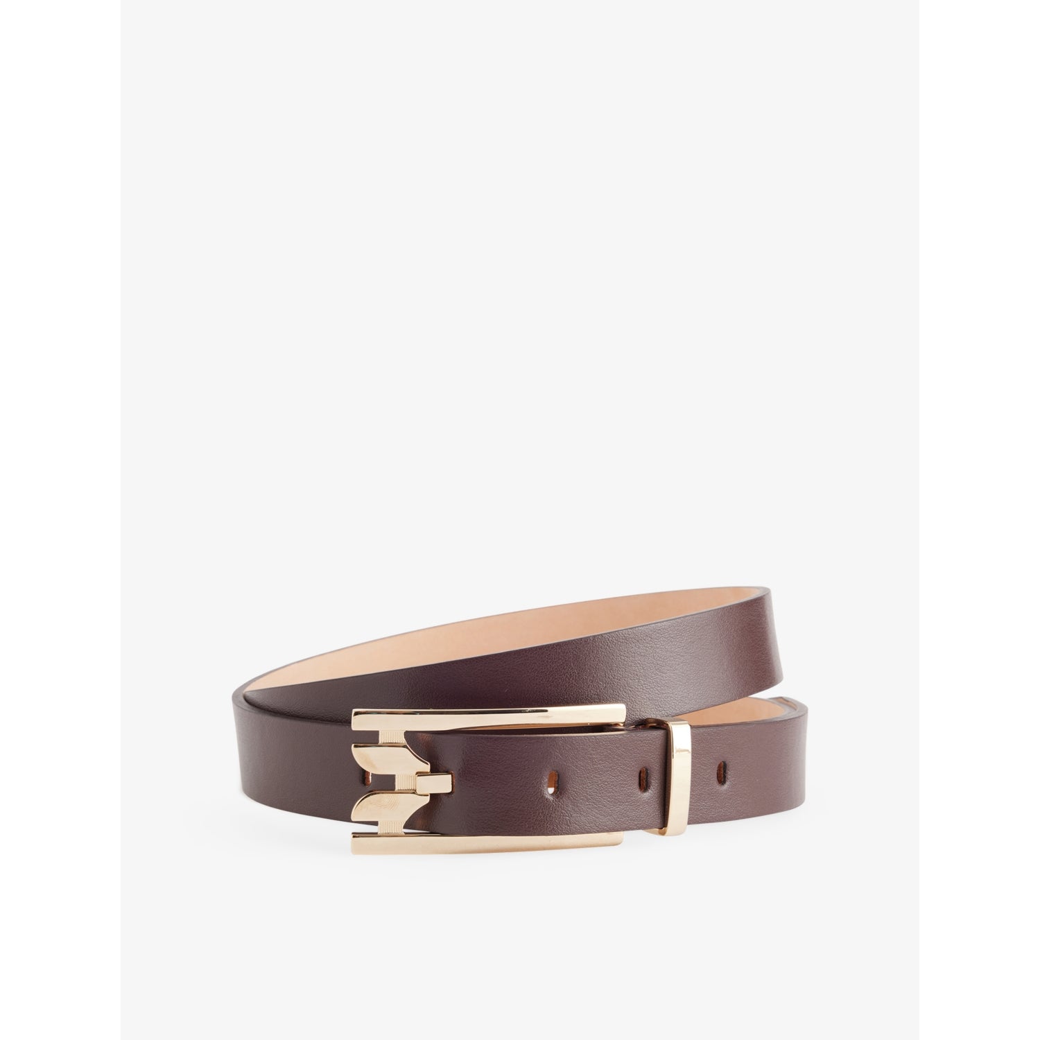 Dorian Double Pin-Buckle Leather Belt - 24