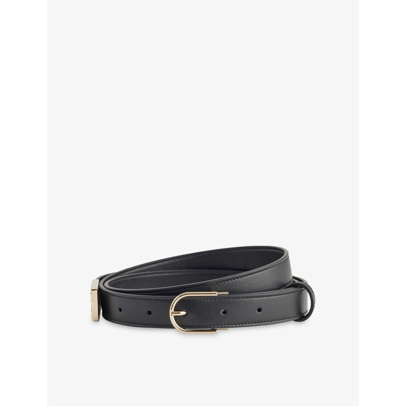 Dorian B Finite Leather Belt - BLACK - XS/S