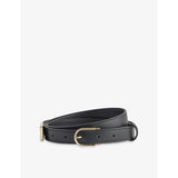 Dorian B Finite Leather Belt - BLACK - XS/S