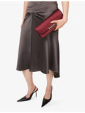 Victoria Beckham Dorian East-West satin clutch bag - British product
