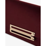 Victoria Beckham Dorian East-West satin clutch bag - British product