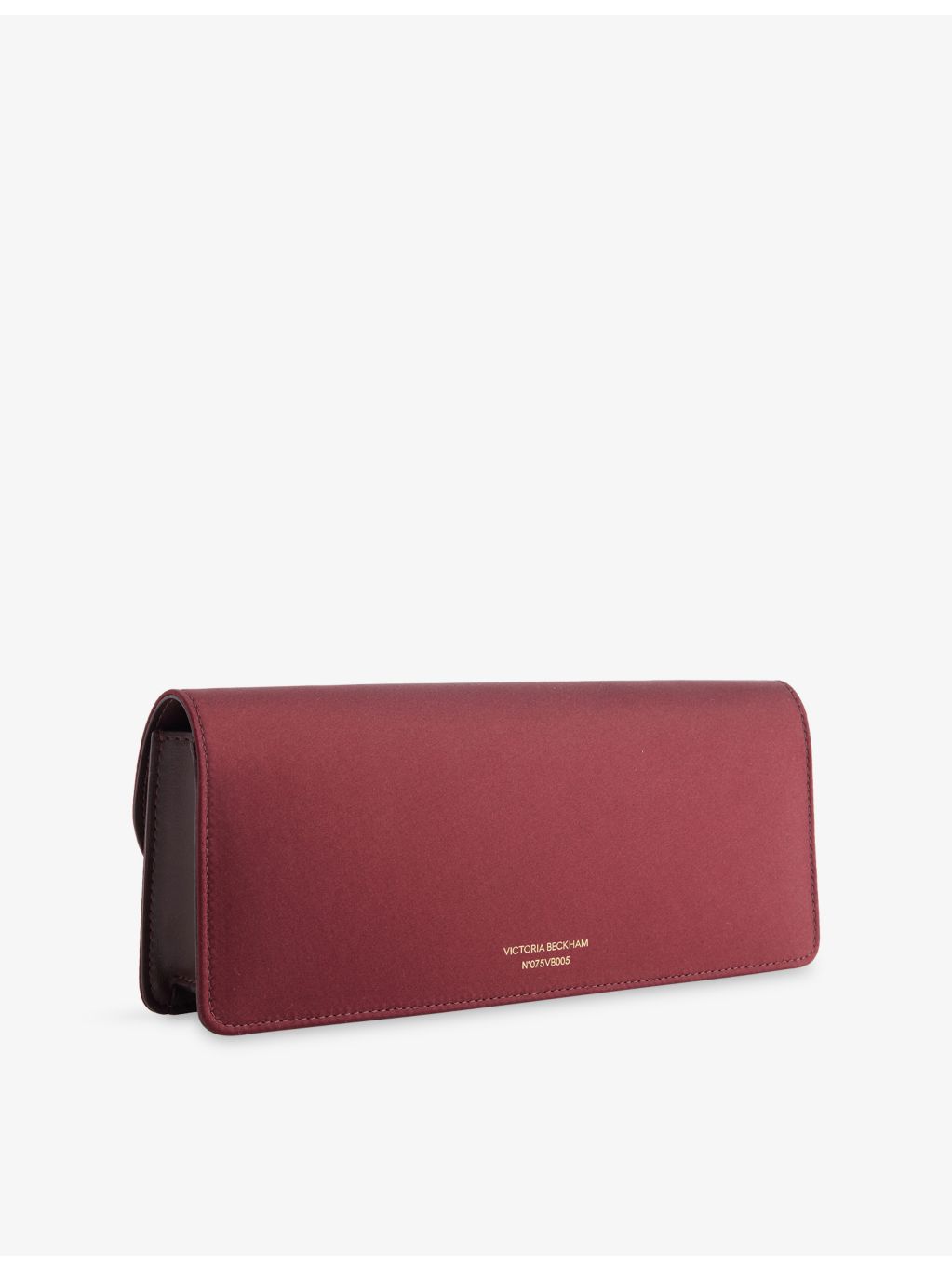 Victoria Beckham Dorian East-West satin clutch bag - British product