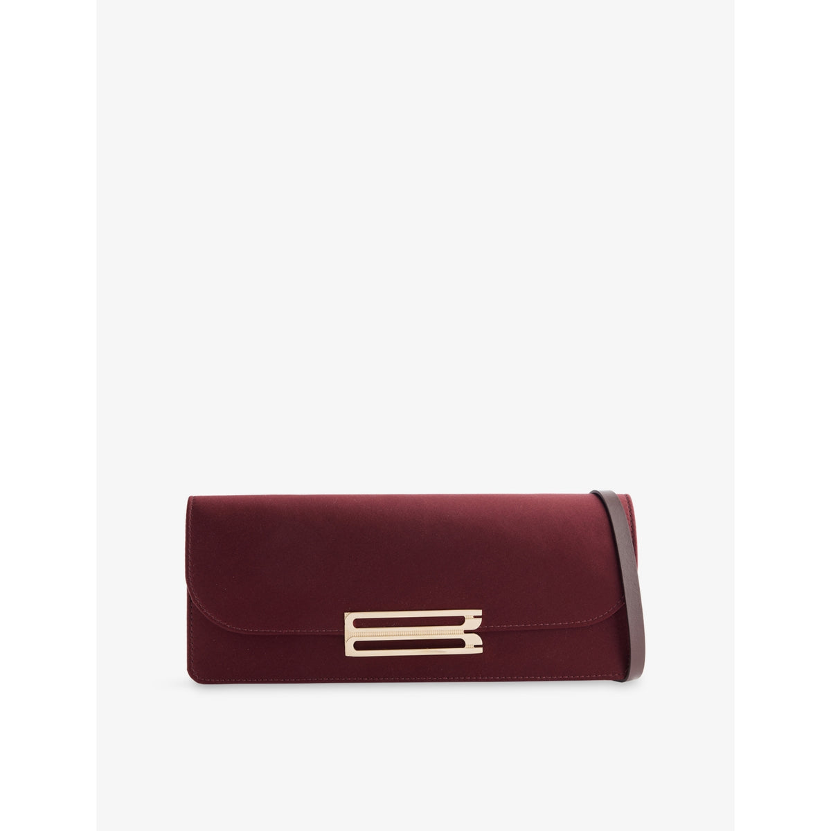 Victoria Beckham Dorian East-West satin clutch bag - British product