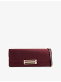 Victoria Beckham Dorian East-West satin clutch bag - British product