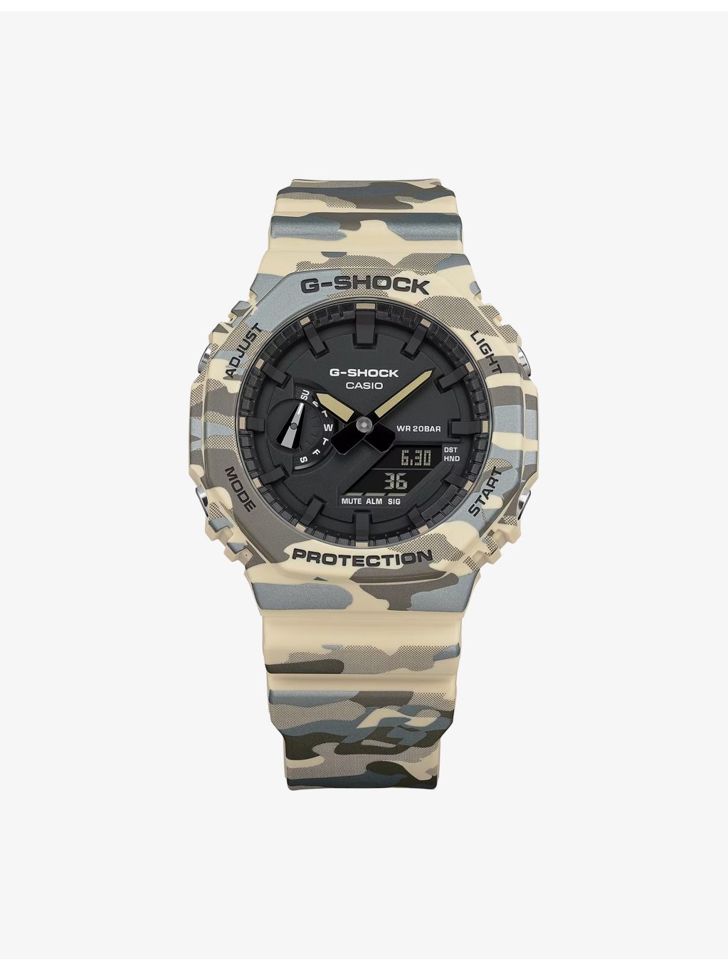 G-Shock watch 2100 series camouflage origami pattern (British brand)