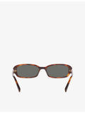Saint Laurent SL 872 oval acetate sunglasses in tortoiseshell - British product