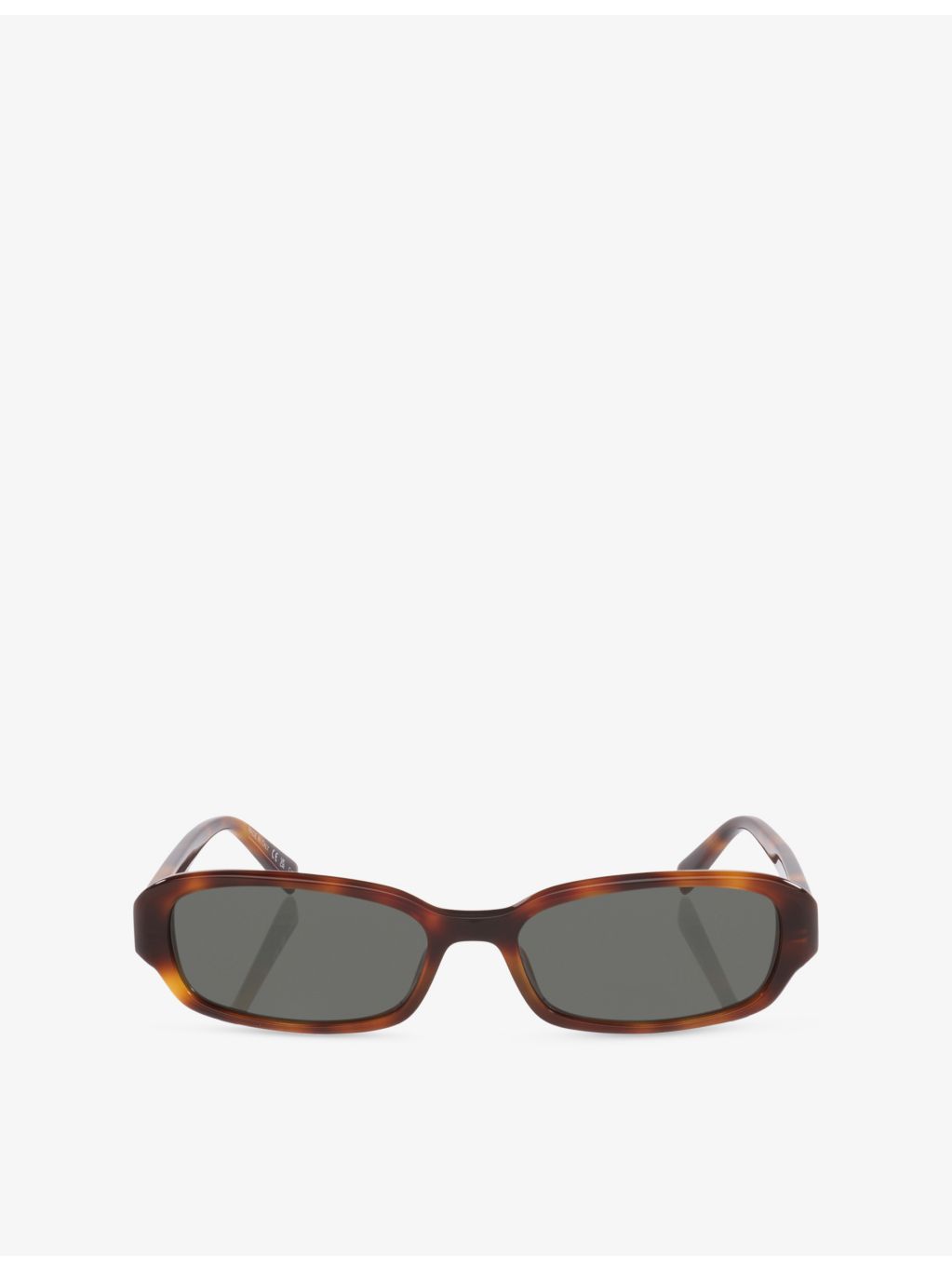 Saint Laurent SL 872 oval acetate sunglasses in tortoiseshell - British product