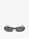 Saint Laurent SL 872 oval acetate sunglasses in tortoiseshell - British product
