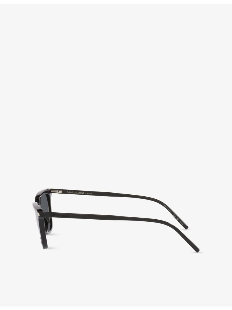Saint Laurent SL 889 butterfly-frame acetate sunglasses, imported from the UK