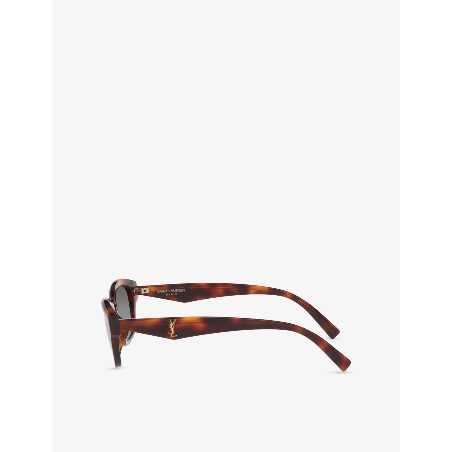 Saint Laurent acetate rectangle frame tortoiseshell sunglasses, British product