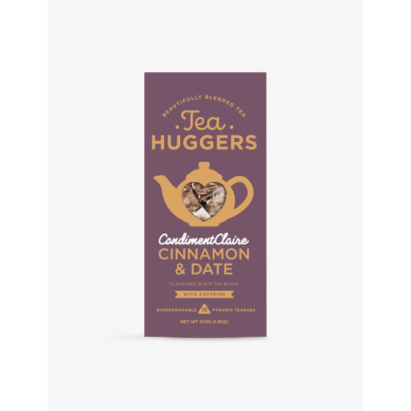 Tea Huggers cinnamon & date black tea blend 15 teabags, UK version