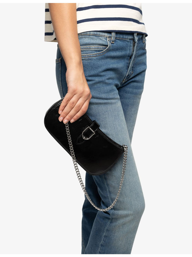 Zadig&Voltaire Janis patent leather mini bag, UK version