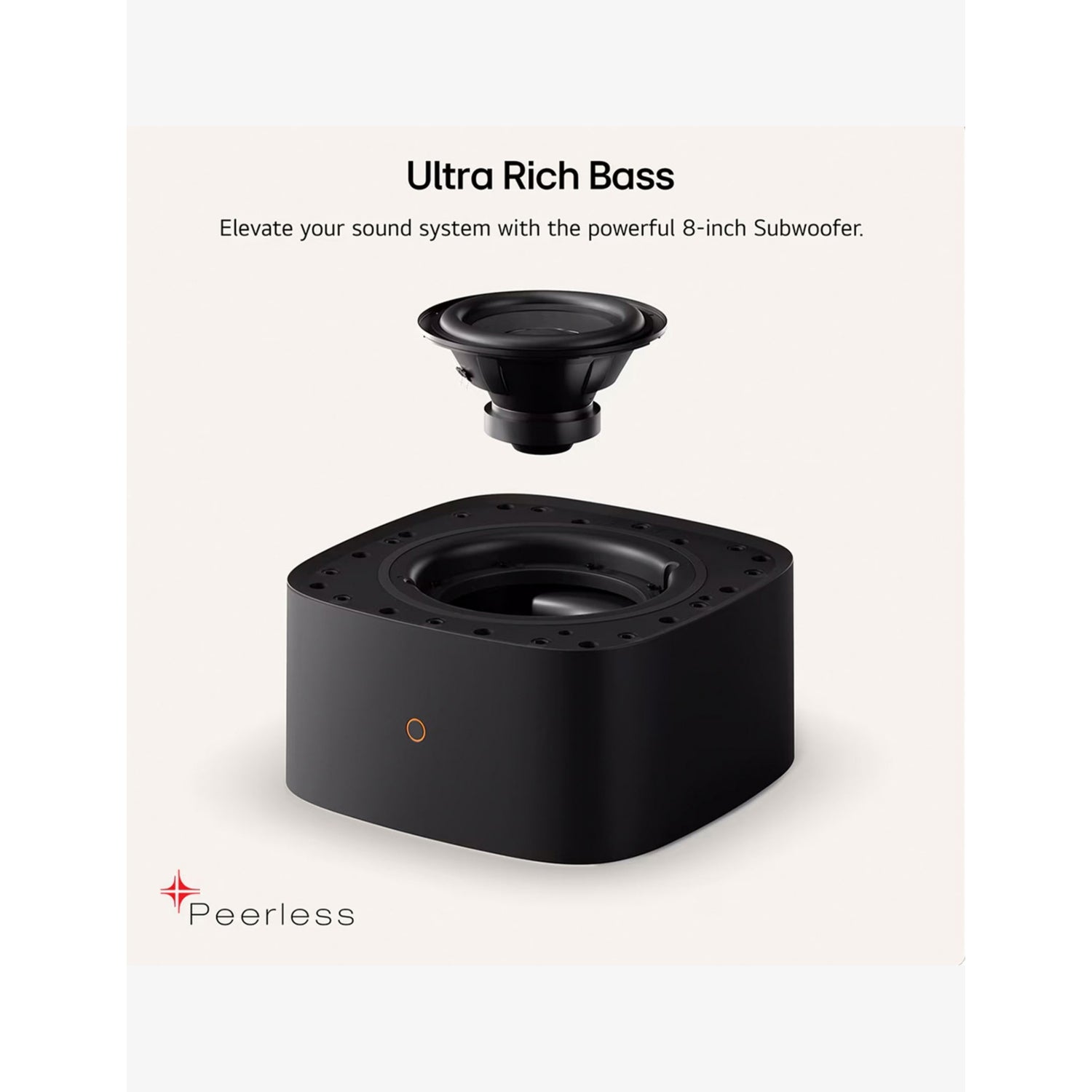 LG W7 wireless subwoofer for Sound Suite, imported from the UK