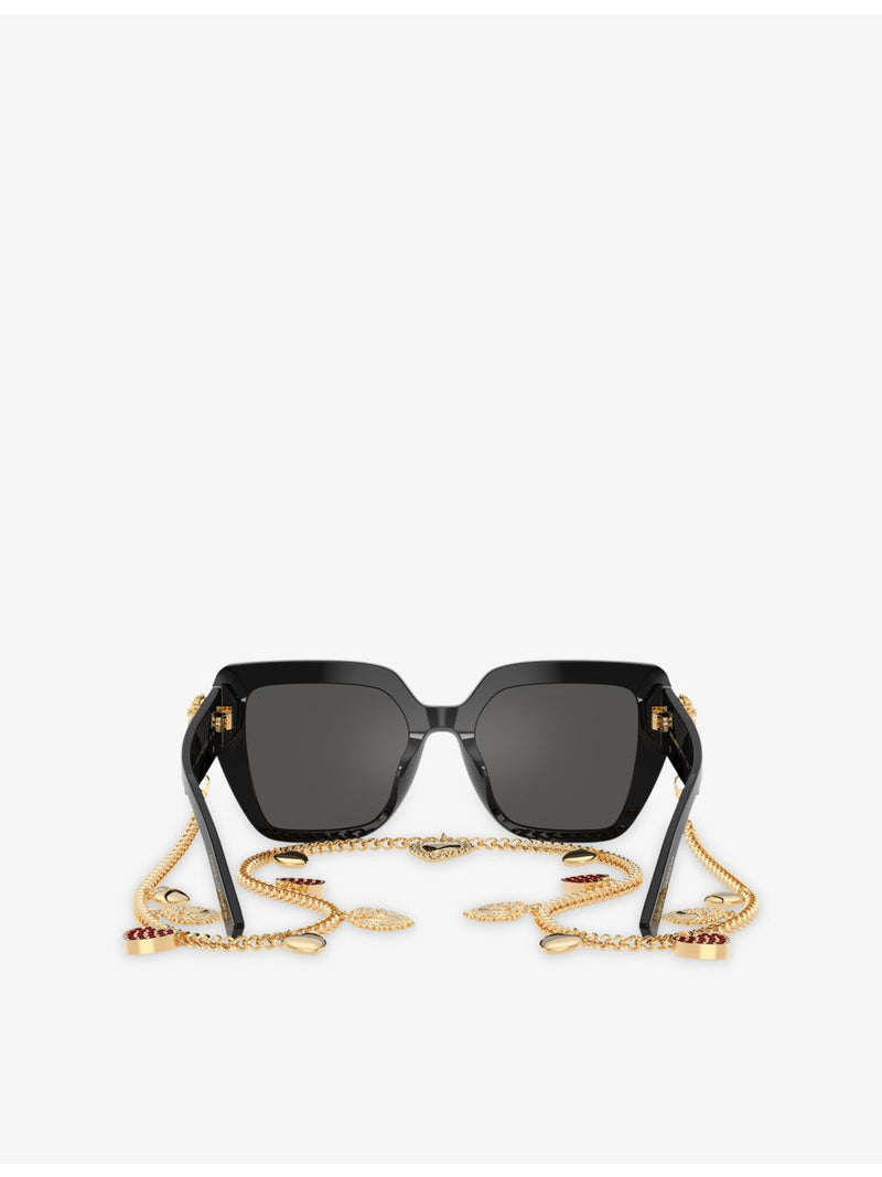 Dolce & Gabbana DG4538 square-frame acetate sunglasses, UK version