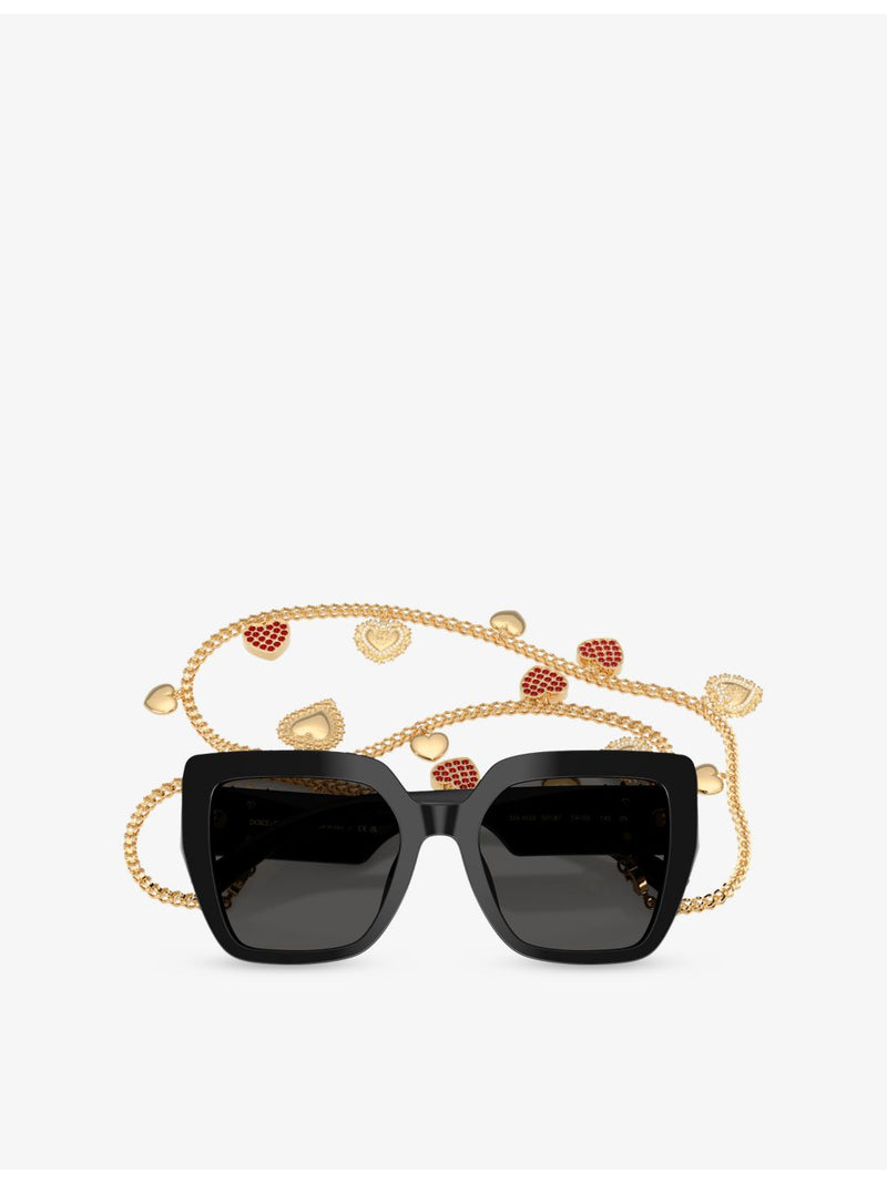 Dolce & Gabbana DG4538 square-frame acetate sunglasses, UK version
