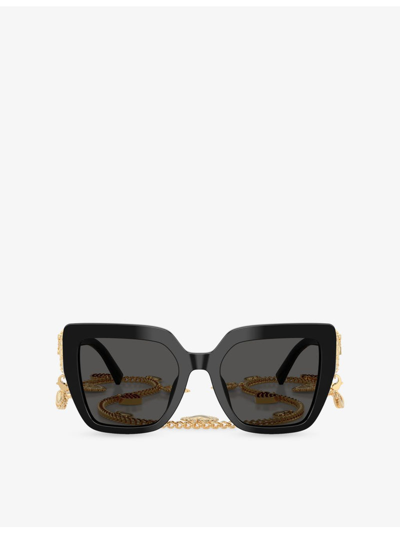 Dolce & Gabbana DG4538 square-frame acetate sunglasses, UK version