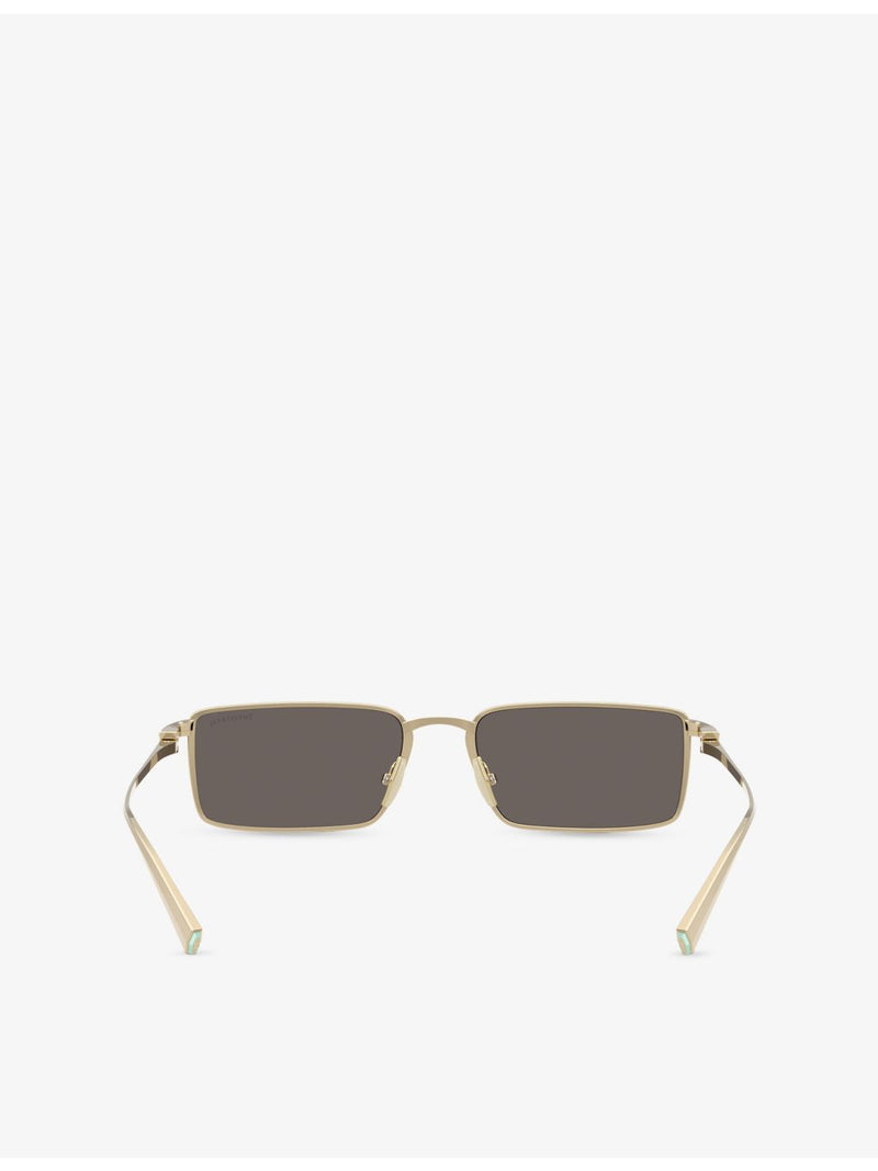 Tiffany & Co rectangle-frame metal sunglasses TF3121KB, UK version