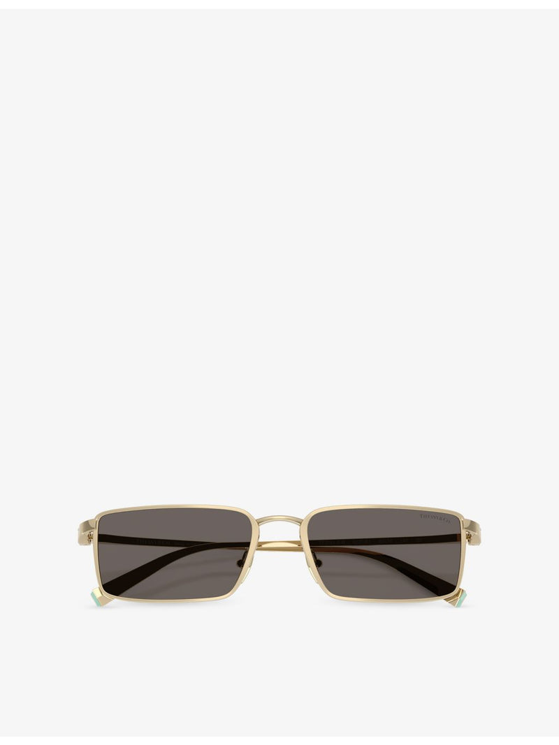 Tiffany & Co rectangle-frame metal sunglasses TF3121KB, UK version