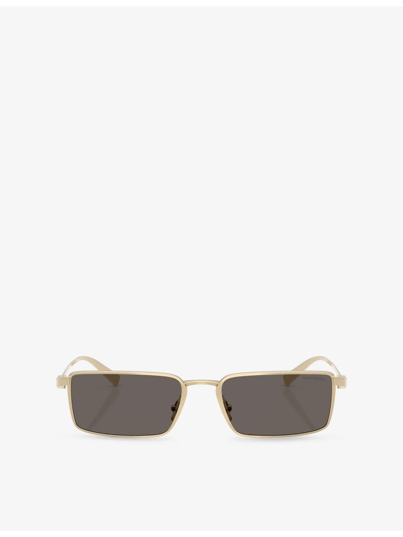 Tiffany & Co rectangle-frame metal sunglasses TF3121KB, UK version