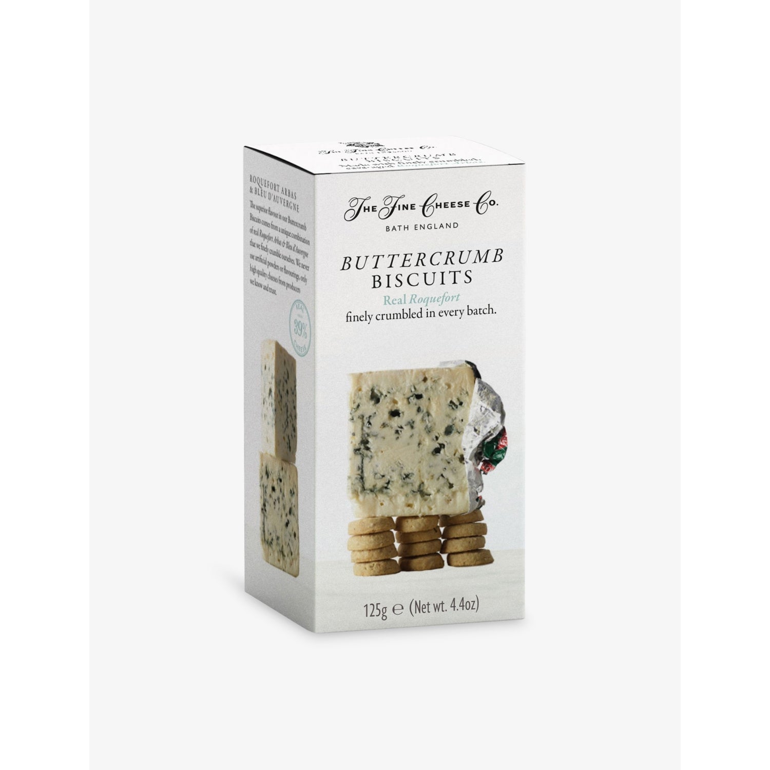 Fine Cheese Co. Roquefort Arbas buttercrumb biscuits 125g - British product