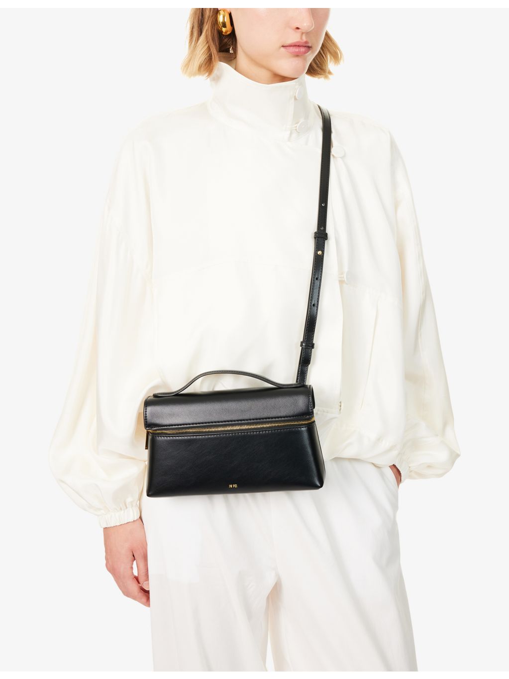 JW PEI Thea vegan leather vanity bag 25cm, imported from the UK