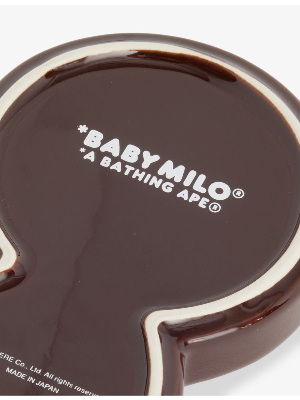 A Bathing Ape ceramic ashtray Baby Milo skull design - British product